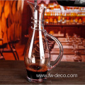 modern elegant crystal decanters with handle